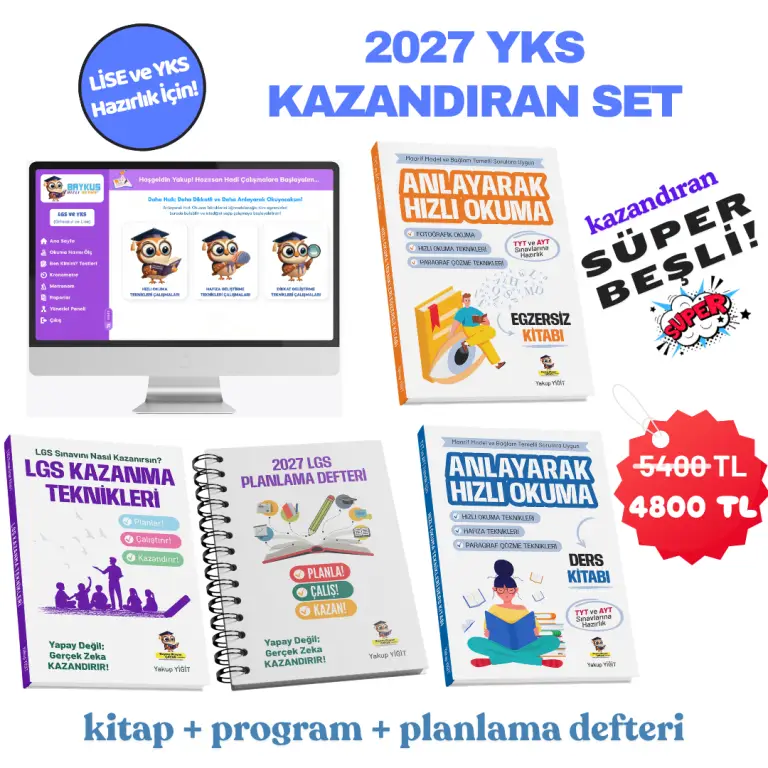 YKS Hızlı Okuma ve Kazandıran Set